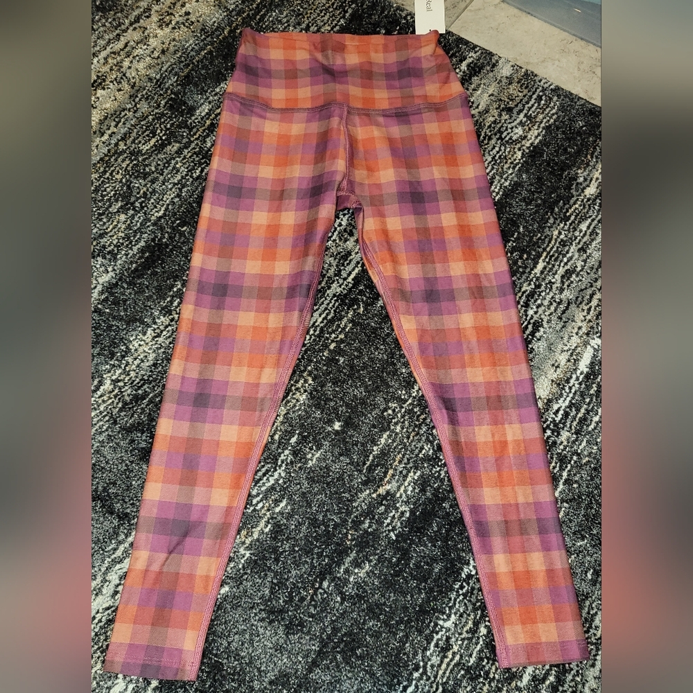 Beyond Yoga Multicolor Plaid Leggings